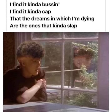 When you realize the best dreams are the ones where you die lol