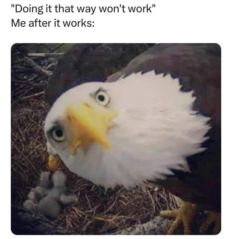 When you try a weird hack and it actually works