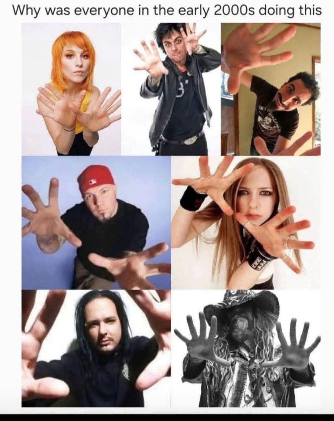 Remember when everyone was trying to grab the camera like this in the early 2000s?