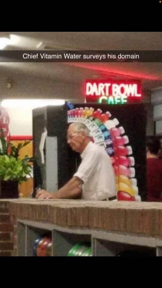 When you're the only one who knows how to operate the fancy drink machine.
