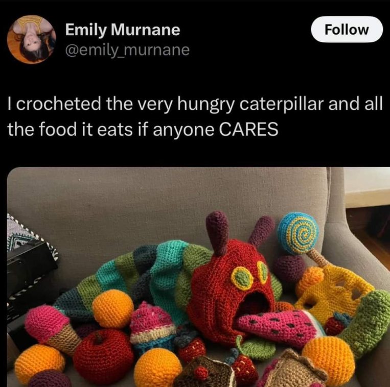 When you pour your heart into a project and sarcastically ask if anyone cares