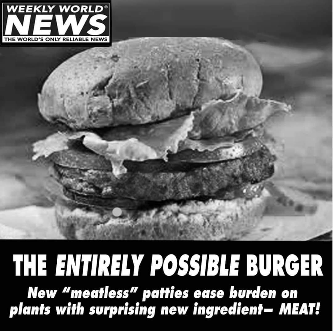 So they made a meatless burger... that's made of meat? My brain hurts.
