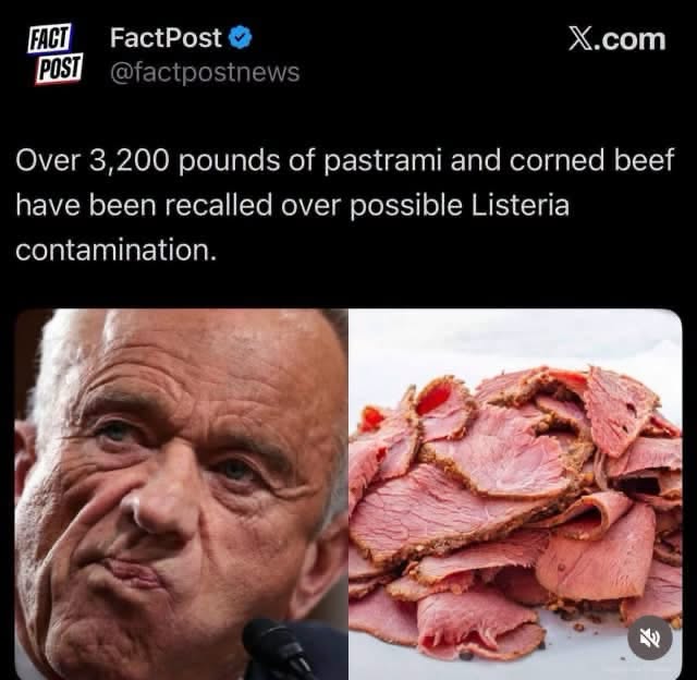 When you realize your favorite deli meat is contaminated