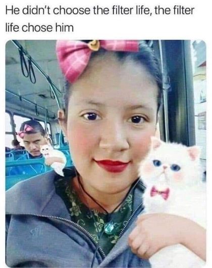 When the face filters are so strong they start appearing in real life on other people