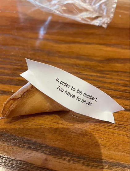 This fortune cookie pun is not great, bob