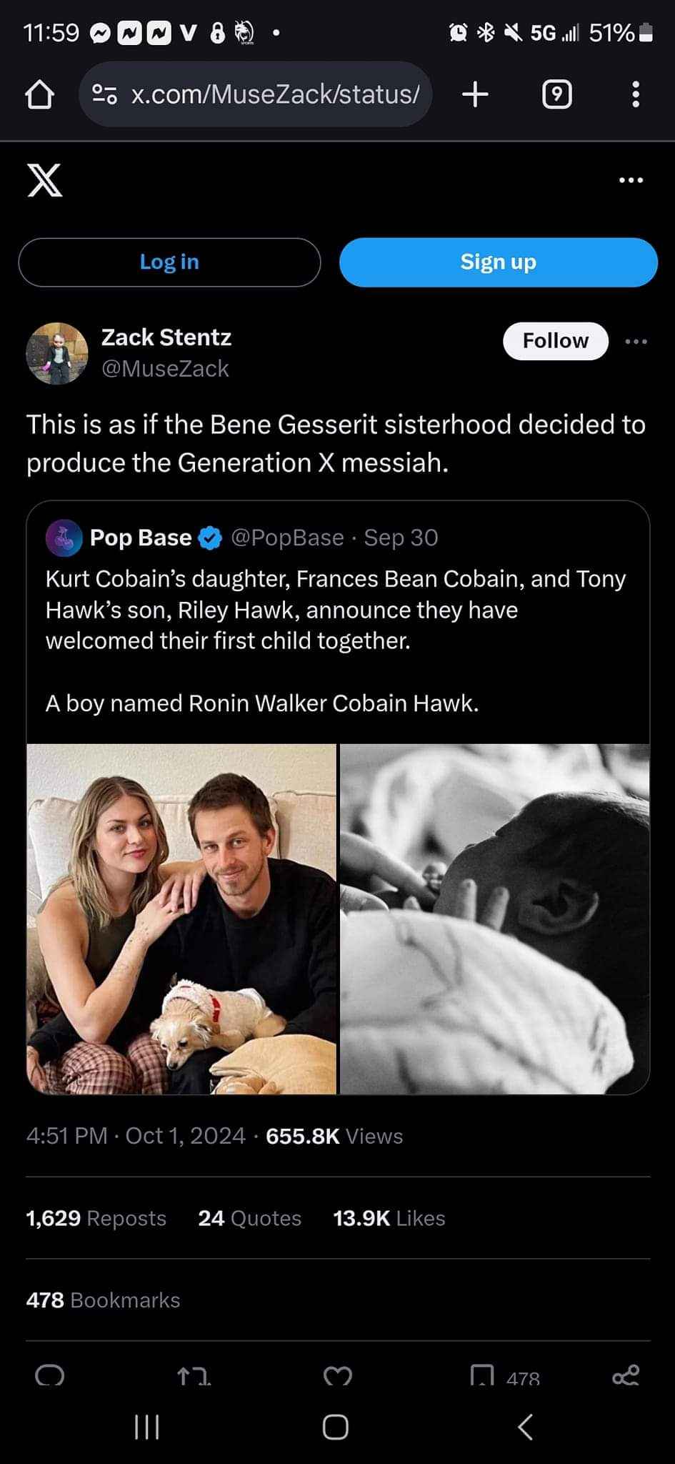 When the universe decides to cast the next messiah and picks literal rockstar royalty.