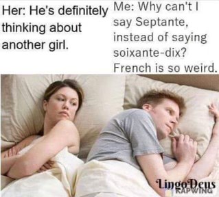 When you're overthinking your relationship but also accidentally speaking French