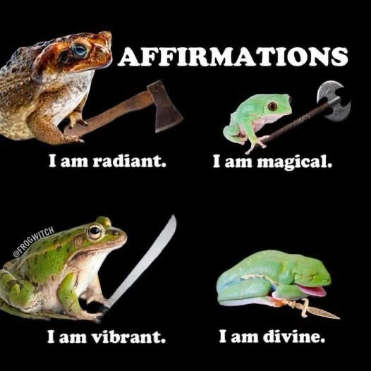 When you're manifesting but also ready to fight anyone who gets in your way