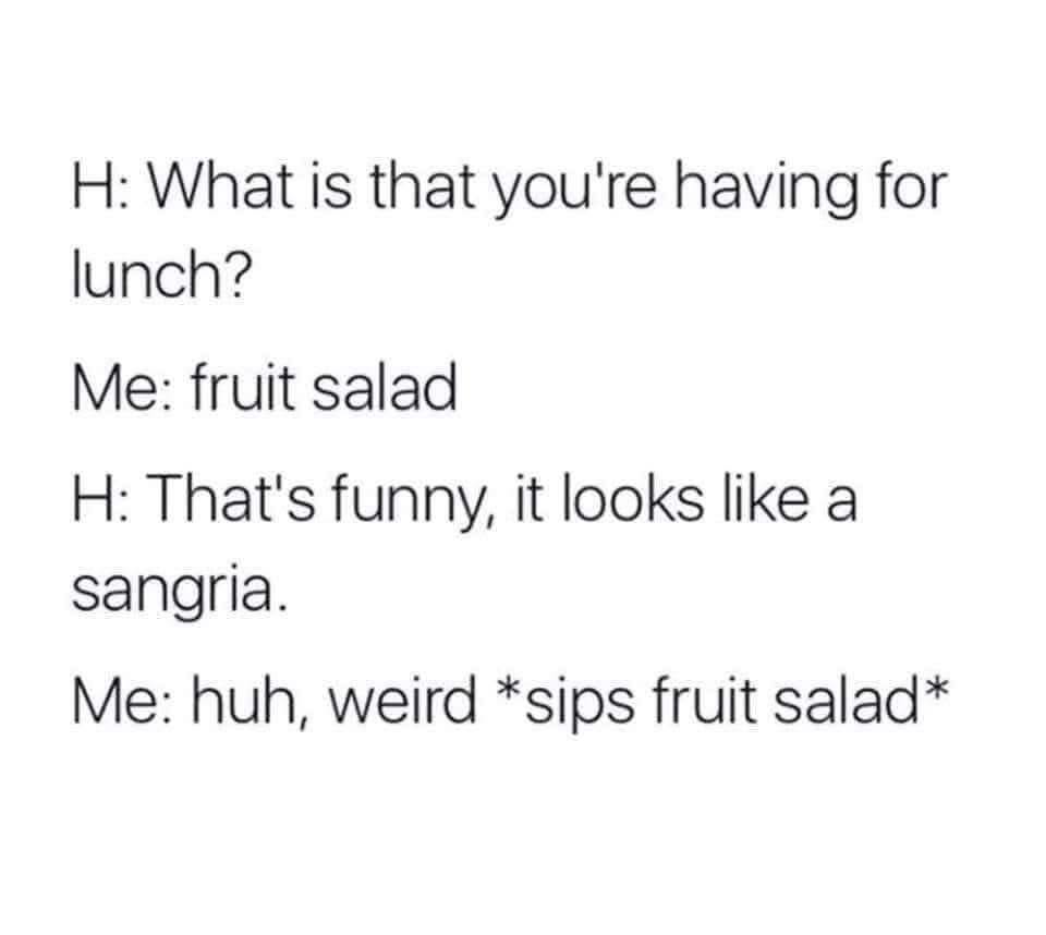 When ur trying to be healthy but also tryna get lit