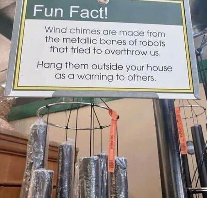 So THAT'S why they make that noise... gotta warn the neighbors about the robot uprising.