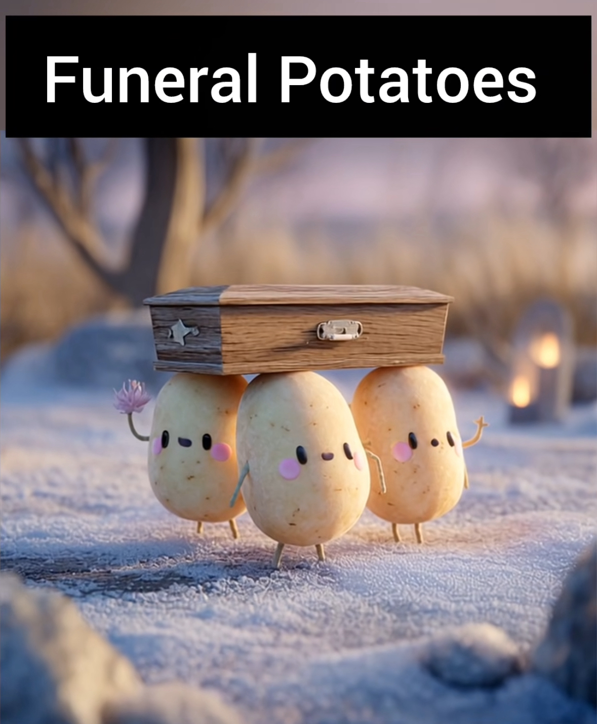 When you realize the potatoes have a funeral and you're invited