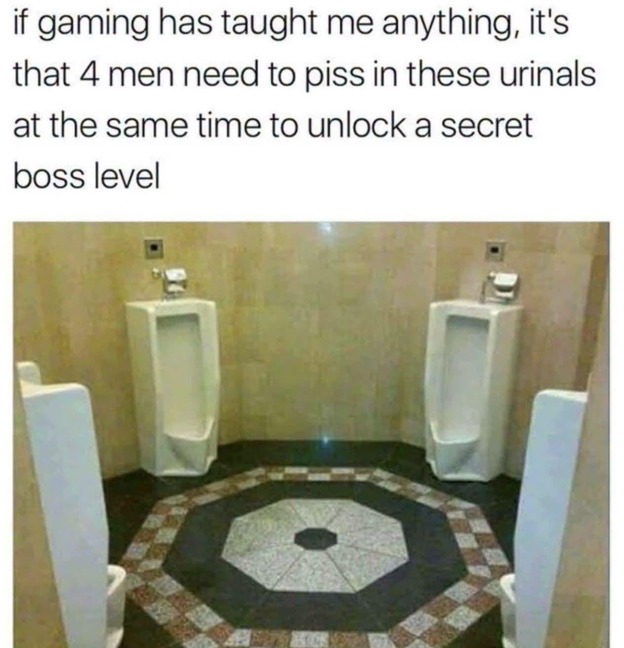 When the bathroom layout looks like a puzzle from a video game
