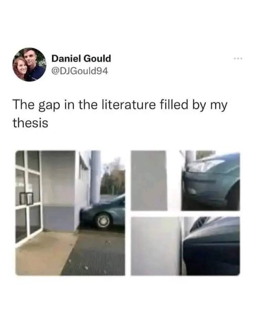 Pretty sure my thesis basically just jammed a car into a ridiculously small space too.