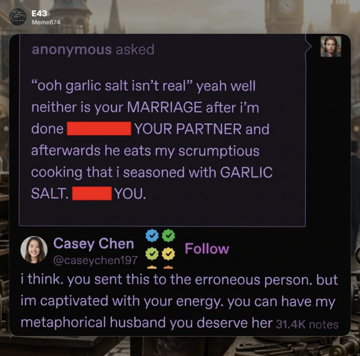 Some anon really went off about garlic salt and it got weird fast