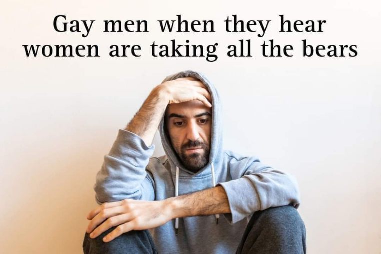 When you're a gay man and they're taking all the bears, oops