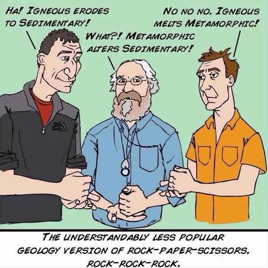 When geologists try to play Rock-Paper-Scissors but it just turns into a debate about rocks