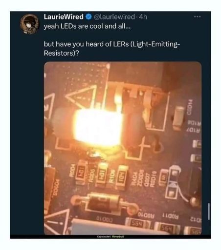 This guy just invented a new term for a component that's literally on fire lol