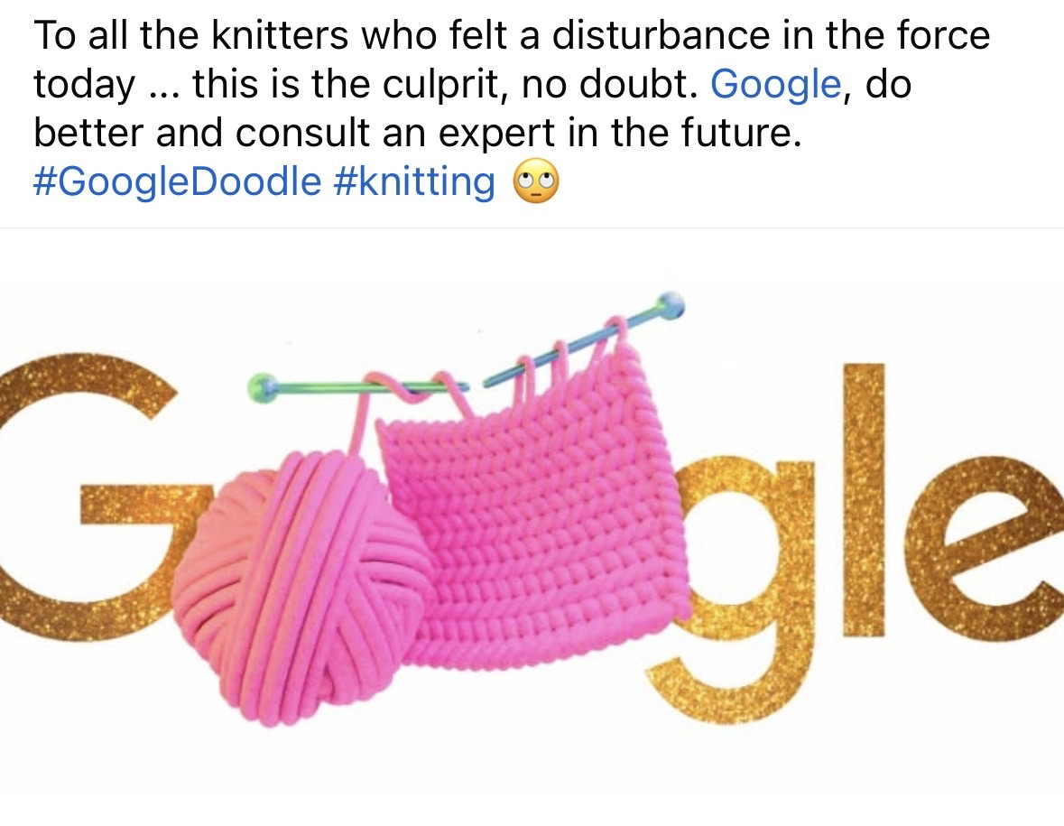 When Google tries to do knitting but clearly didn't consult anyone who actually knits