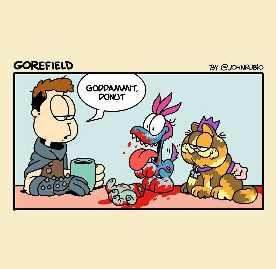 When you let your pet dragon eat your donut and this is the result