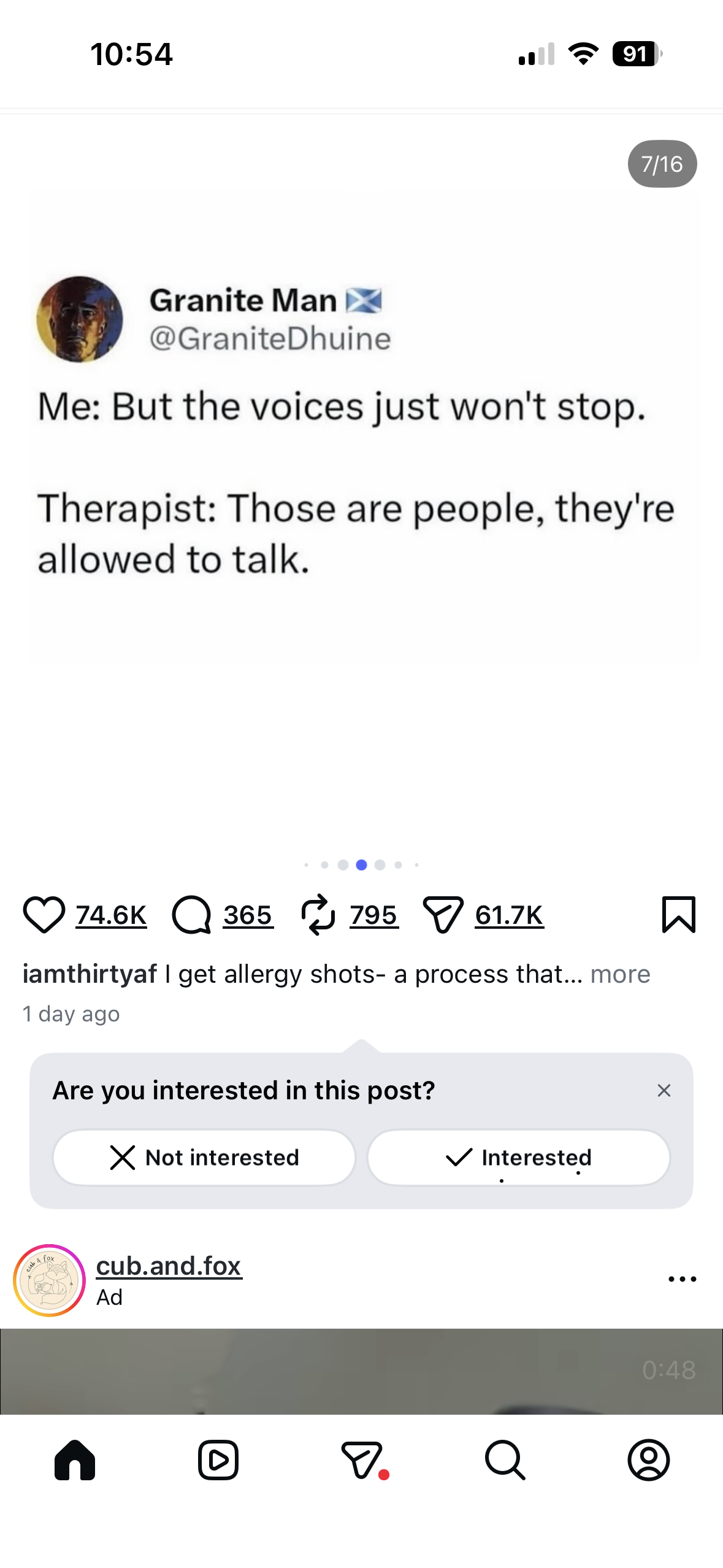 My therapist told me not to listen to my inner voices, but they're just people who are allowed to talk?
