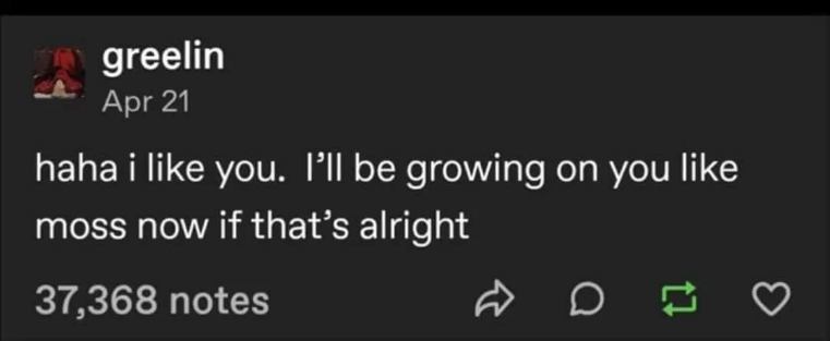 This person is lowkey saying they'll stick around and be kinda clingy, but like in a cute way?