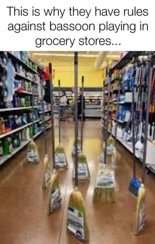 Imagine a flash mob of brooms playing a spooky symphony in aisle 5