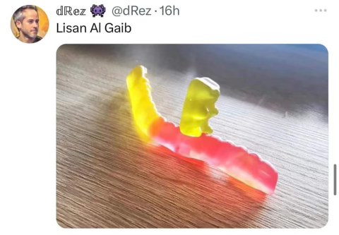 When you finally reach the promised land but it's just a gummy worm.