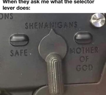 Why is there always a 'shenanigans' setting on these things