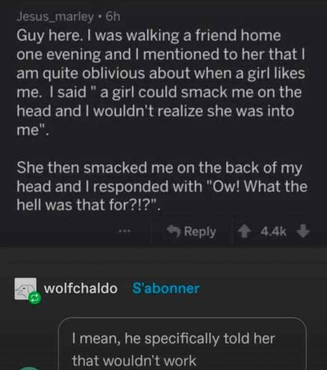 He literally asked for that to happen, but still didn't get it.