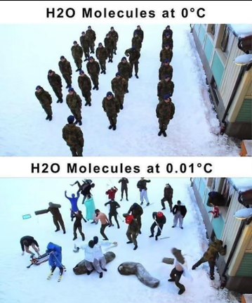When the ice starts to melt just a tiny bit and everyone goes crazy