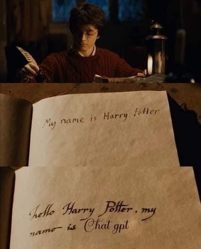 Harry Potter's diary has a surprise visitor from the future
