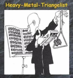 This dude is about to drop the sickest triangle solo ever.