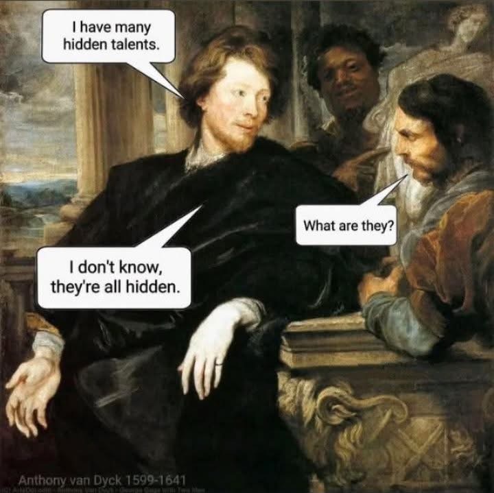 Me explaining my resume to a potential employer