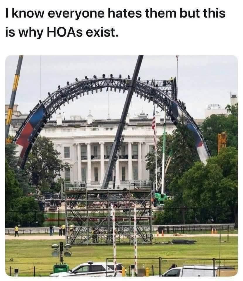 When you're trying to build something nice but your neighbor's HOA is watching