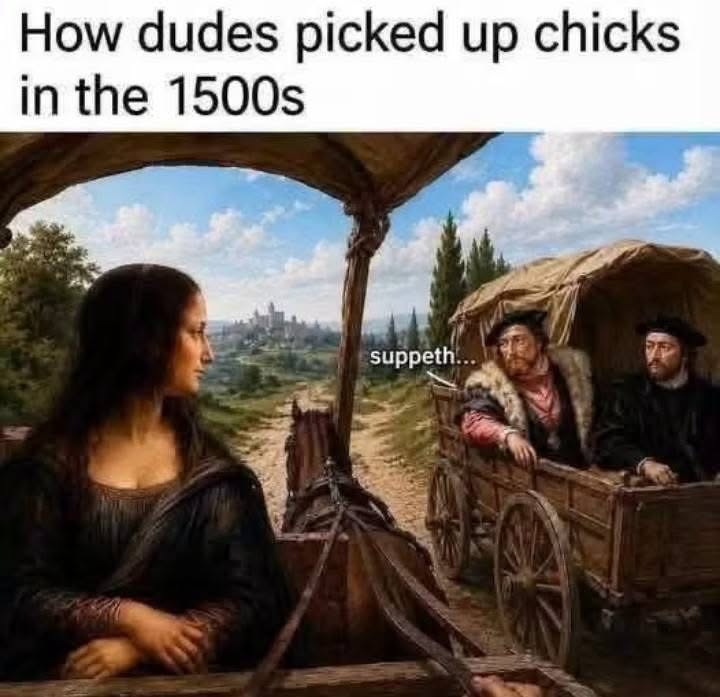 The way they used to shoot their shot back in the day must've been wild