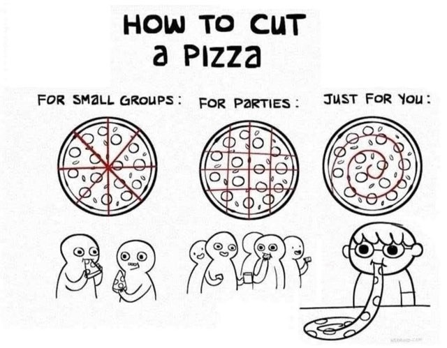 When you're ordering pizza just for yourself, efficiency is key