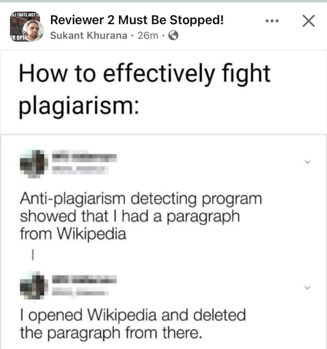 When the anti-plagiarism software catches you, but you have a genius workaround