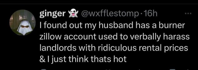 When you find out your husband has a burner Zillow account to troll landlords and you're actually into it