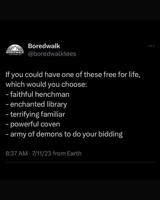 This is literally asking if I want superpowers or just cool fantasy stuff for free