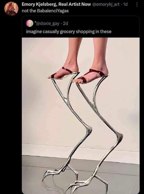 Honestly, good luck getting through the grocery store aisle in these.