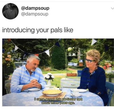 When you're trying to casually introduce your new friend but it turns out you've known them forever lol