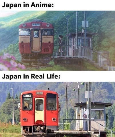 Anime Japan has magical train stations, but real life Japan's are just... functional.