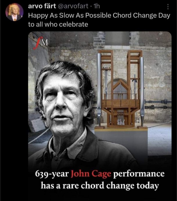 When you've been waiting almost 640 years for a chord change LOL