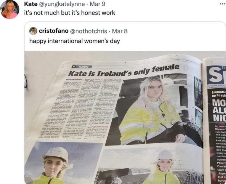 This tweet about International Women's Day really aged like milk...