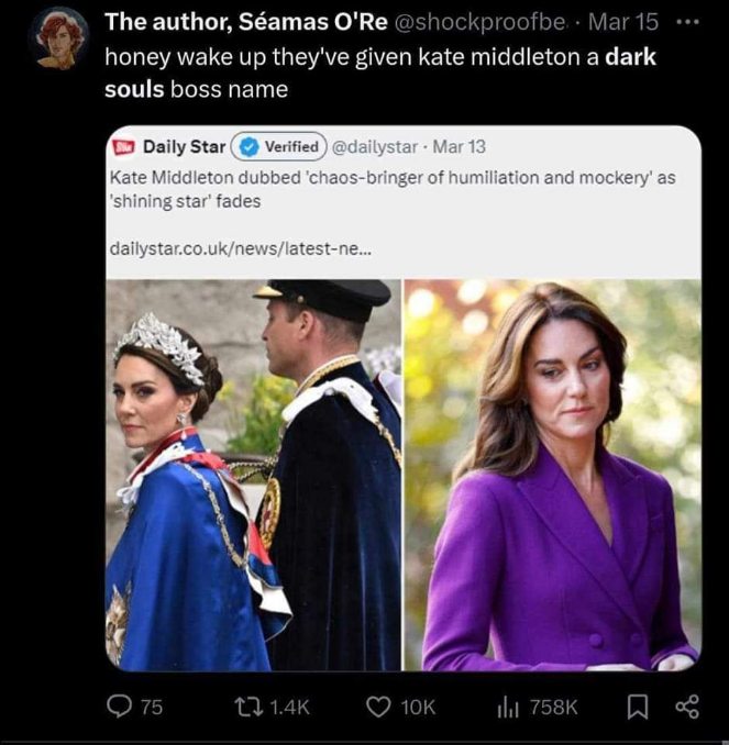 LOL imagine being called the 'chaos-bringer of humiliation and mockery' by the Daily Star, sounds like a Dark Souls boss
