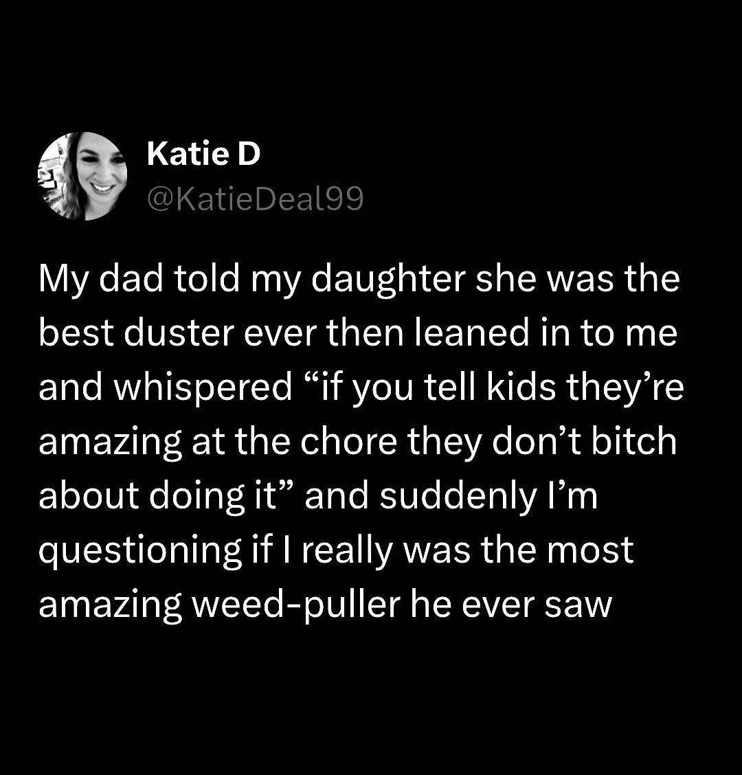 My dad's parenting hack for getting kids to do chores is making me question my entire childhood