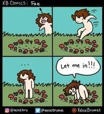 When you find a fairy ring but you're too big to join the party