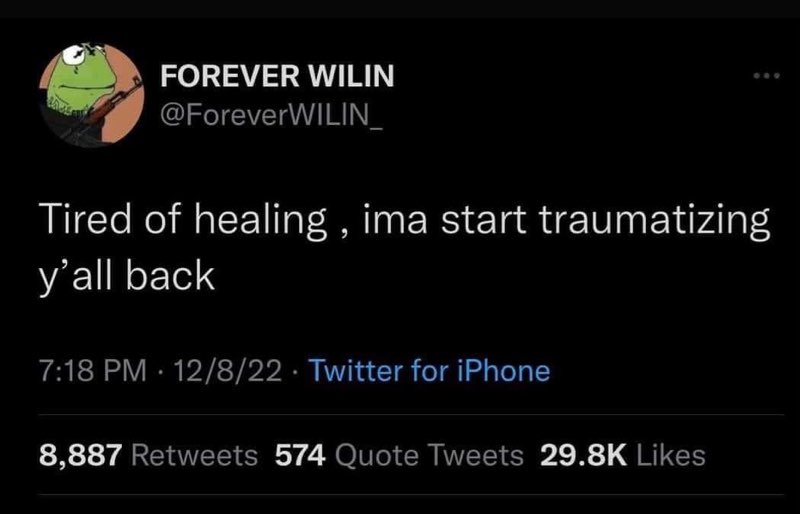 When you're done with self-improvement and ready to spread chaos