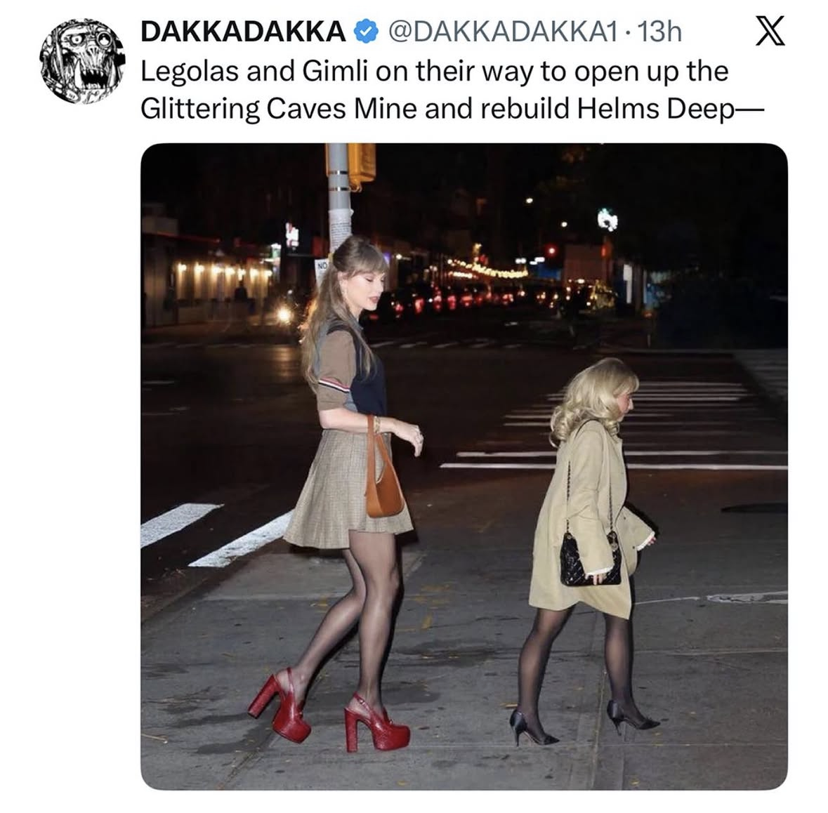 When you and your bestie are about to embark on a quest but also need to look cute for the paparazzi