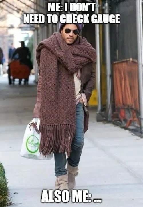 When you say you don't need to check the weather but then you dress like this